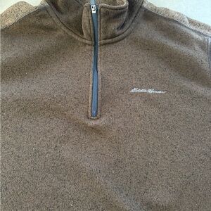 Eddie Bauer Brown Knit Pullover